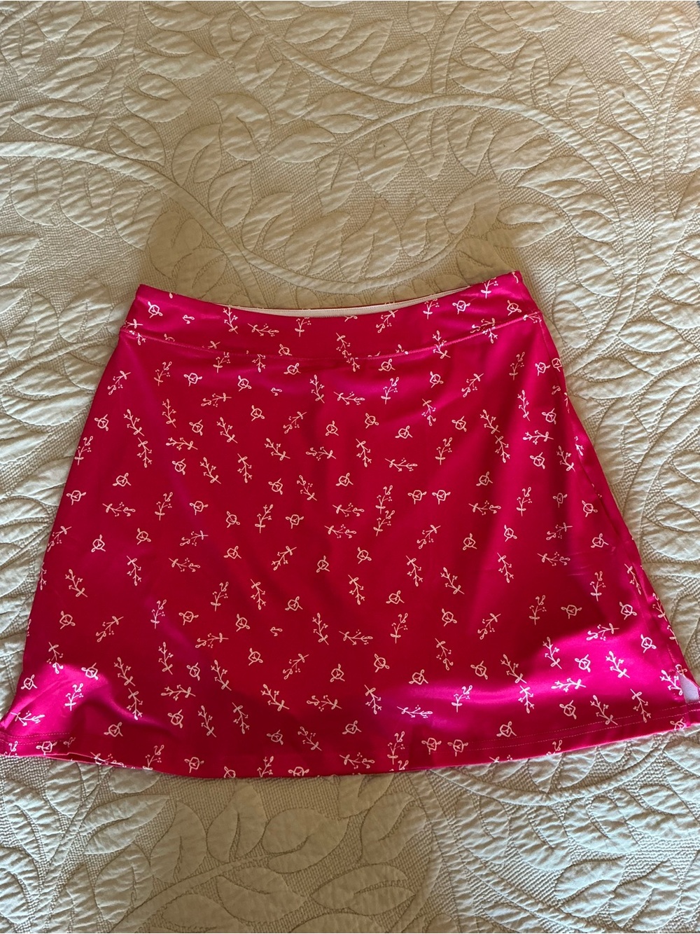 Bright Pink Floral golf skirt